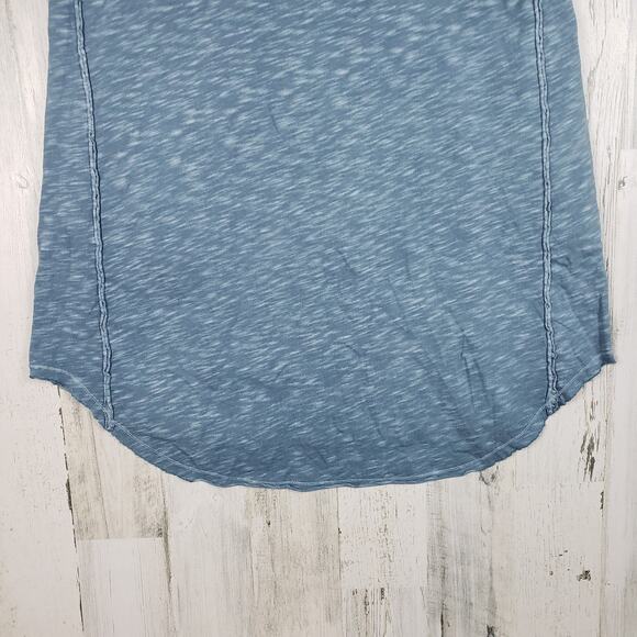 NWOT Mod-O-Doc Blue Distressed Knit Tank Mini Sleeveless Dress Women's - Picture 12 of 12